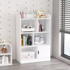 Libreria per Bambini, Scaffale con 6 Scomparti, Mensole Indipendenti e Organizzatore a Cubi, per Camera da Leto, Soggiorno, Ufficio, Armadio, Scuola, in Bianco