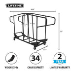 Carrello portasedie Lifetime 34 (80976)