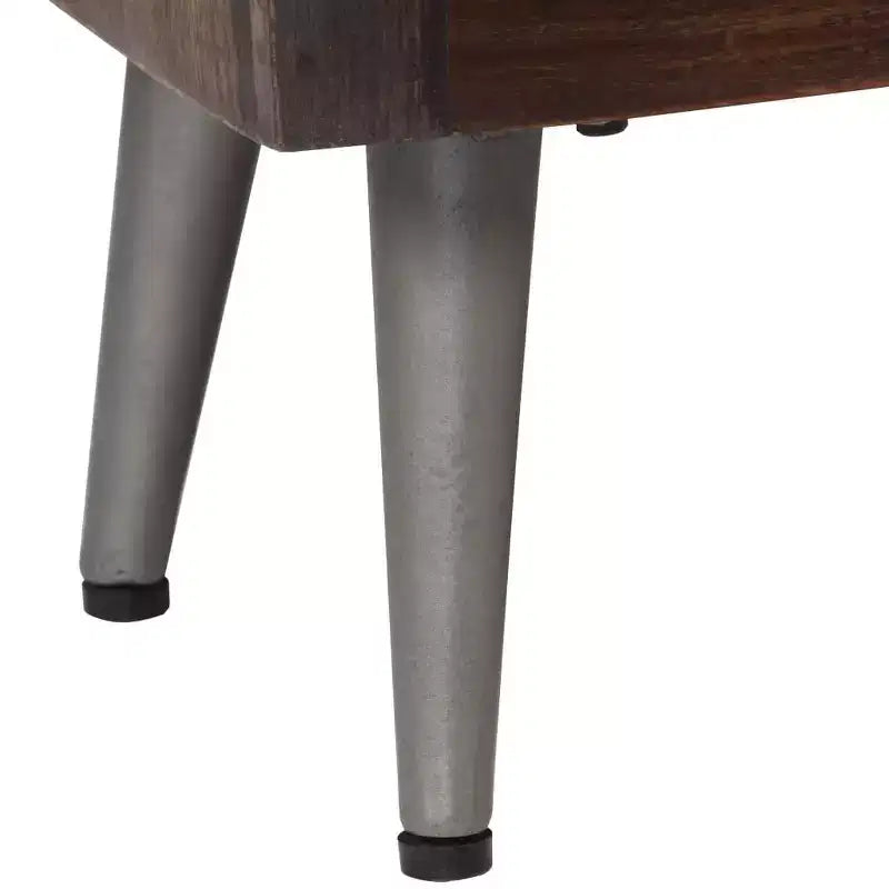 Comodino in legno massello di recupero 40x30x50 cm