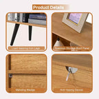 Scaffale a 10 cubi, libreria con ripiani a cubo in legno, organizer a 3 livelli in legno per soggiorno/ufficio, vetrina, contenitori decorativi per la casa