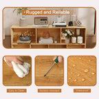 Scaffale a 10 cubi, libreria con ripiani a cubo in legno, organizer a 3 livelli in legno per soggiorno/ufficio, vetrina, contenitori decorativi per la casa