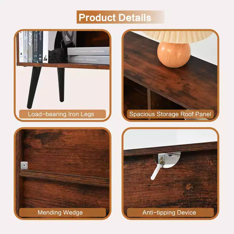 Scaffale a 10 cubi, libreria con ripiani a cubo in legno, organizer a 3 livelli in legno per soggiorno/ufficio, vetrina, contenitori decorativi per la casa