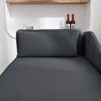 Chaise longue in velluto, con contenitore, chiodini decorativi, bracciolo arrotolato, per soggiorno, camera da letto, ufficio, beige