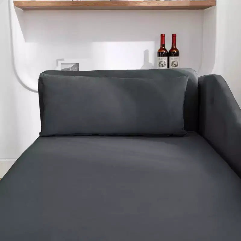 Chaise longue in velluto, con contenitore, chiodini decorativi, bracciolo arrotolato, per soggiorno, camera da letto, ufficio, beige