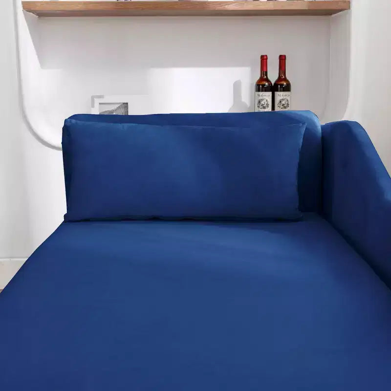 Chaise longue in velluto, con contenitore, chiodini decorativi, bracciolo arrotolato, per soggiorno, camera da letto, ufficio, beige