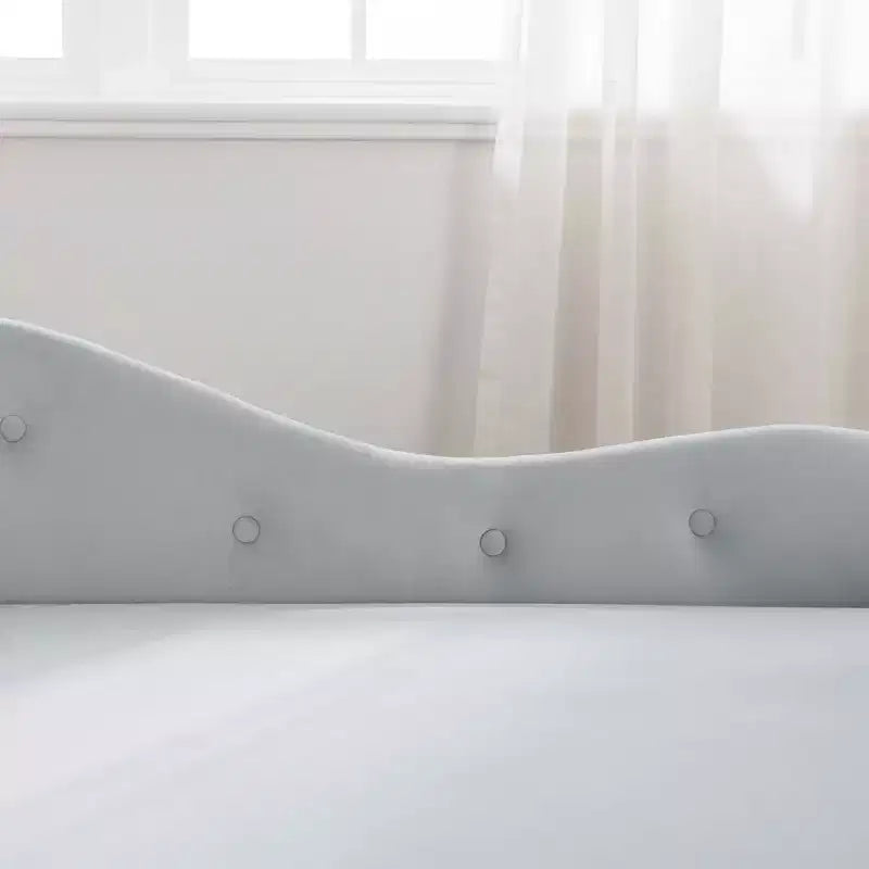 Chaise longue in velluto, con contenitore, chiodini decorativi, bracciolo arrotolato, per soggiorno, camera da letto, ufficio, beige