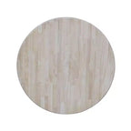Tavolo da pranzo rotondo Blake da 42" con alette a goccia non rifinito - Compatto, con base a piedistallo