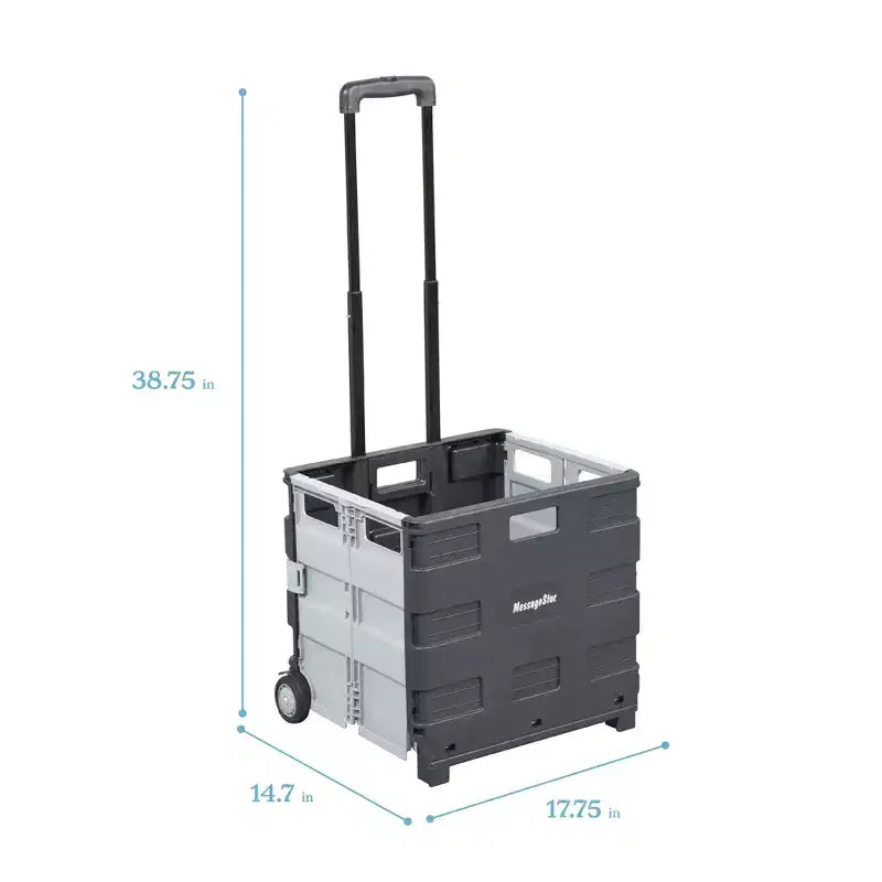 Carrello portautensili universale pieghevole, organizer mobile, nero