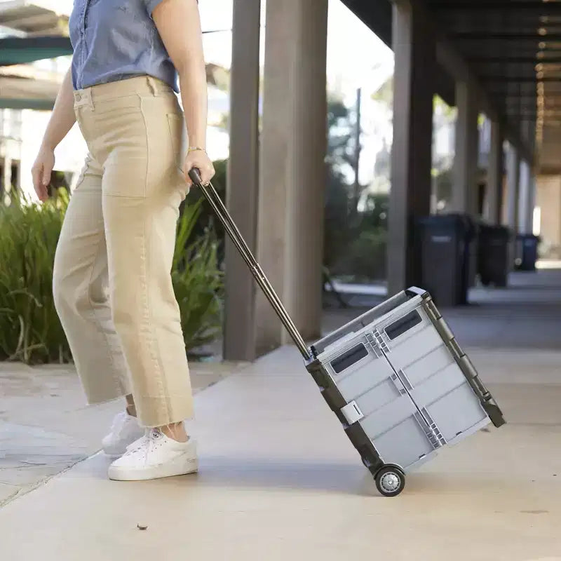 Carrello portautensili universale pieghevole, organizer mobile, nero