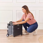 Carrello portautensili universale pieghevole, organizer mobile, nero