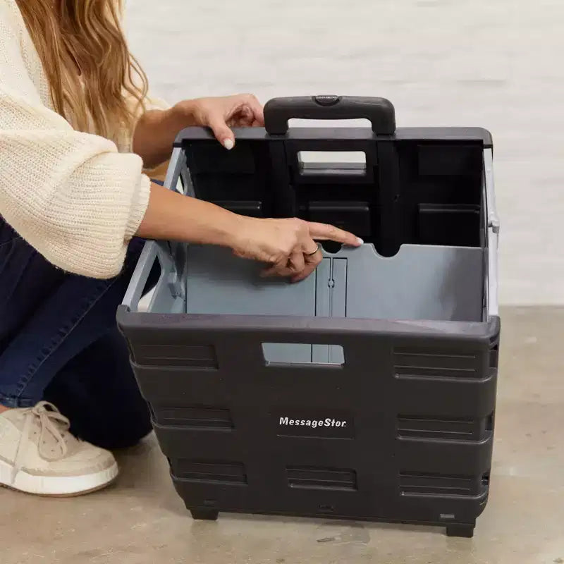 Carrello portautensili universale pieghevole, organizer mobile, nero