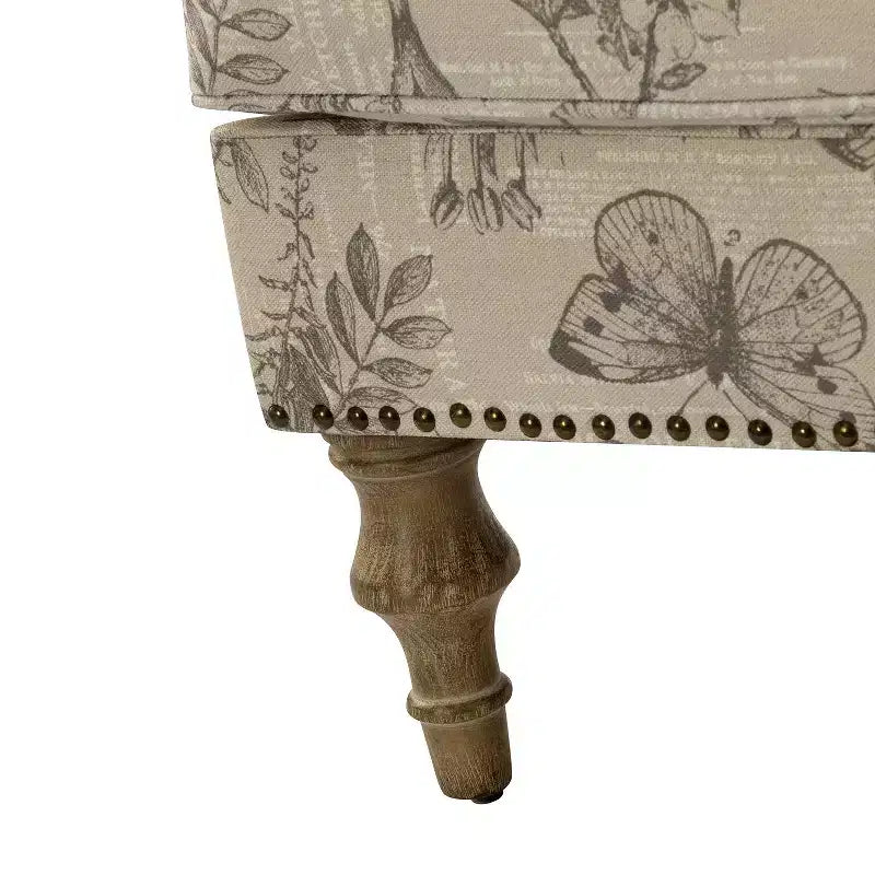 Set di 2 Poltrone Yahweh Transizionali in Legno con Braccioli a Pannello e Schienale a Gobba di Cammello per Camera da Letto