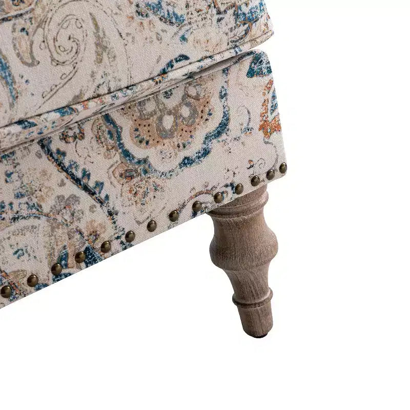 Set di 2 Poltrone Yahweh Transizionali in Legno con Braccioli a Pannello e Schienale a Gobba di Cammello per Camera da Letto