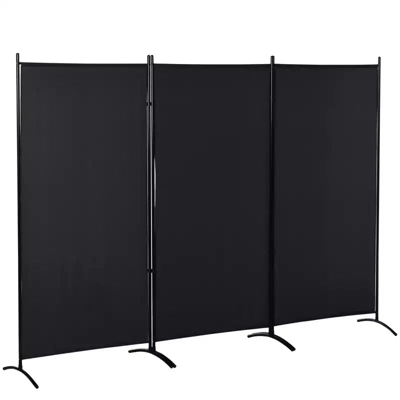 Separatore con 3 pannelli, divisorio pieghevole per la privacy, per camera da letto, ufficio, interni, 100 x 72