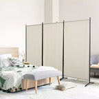 Separatore con 3 pannelli, divisorio pieghevole per la privacy, per camera da letto, ufficio, interni, 100 x 72