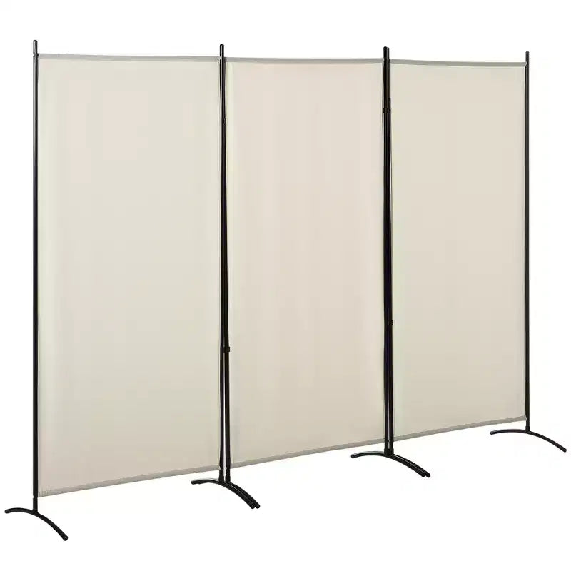 Separatore con 3 pannelli, divisorio pieghevole per la privacy, per camera da letto, ufficio, interni, 100 x 72