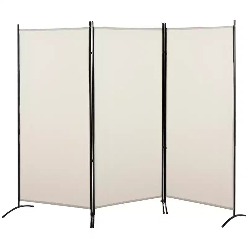 HOMCOM 3-Panel Room Divider Folding Privacy Screen Separator Partition Wall for Indoor Bedroom Office 100 x 72