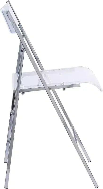 Kasper Flex Sedia Pieghevole Lusso Moderna Acrilico Lucite Confezione da 2