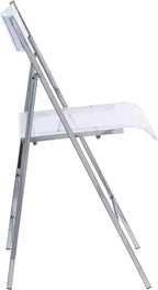 Kasper Flex Sedia Pieghevole Lusso Moderna Acrilico Lucite Confezione da 2