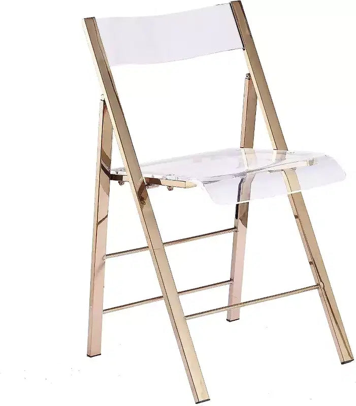 Kasper Flex Sedia Pieghevole Lusso Moderna Acrilico Lucite Confezione da 2