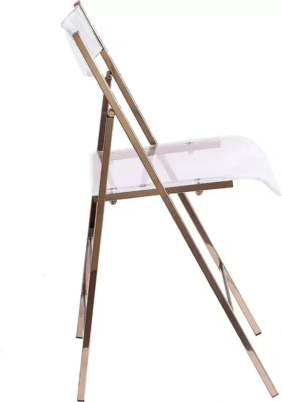 Kasper Flex Sedia Pieghevole Lusso Moderna Acrilico Lucite Confezione da 2