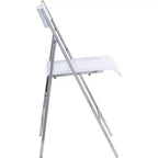 Kasper Flex Sedia Pieghevole Lusso Moderna Acrilico Lucite Confezione da 2
