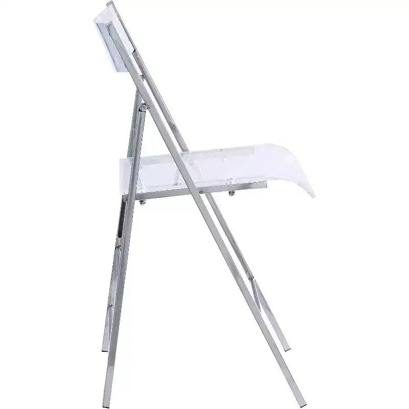 Kasper Flex Sedia Pieghevole Lusso Moderna Acrilico Lucite Confezione da 2