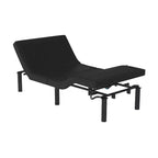 Emma and Oliver Custom Adjustable Bed Base with Motorized Dual Head and Foot Incline and Quick and Easy Assembly