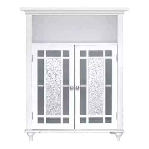 Teamson Home Windsor 26.5 x 34 2-Door Floor Storage Cabinet, White