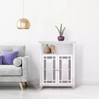 Mobiletto contenitore da pavimento a 2 ante, 26.5 x 34, Bianco