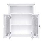 Mobiletto contenitore da pavimento a 2 ante, 26.5 x 34, Bianco