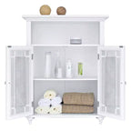 Mobiletto contenitore da pavimento a 2 ante, 26.5 x 34, Bianco