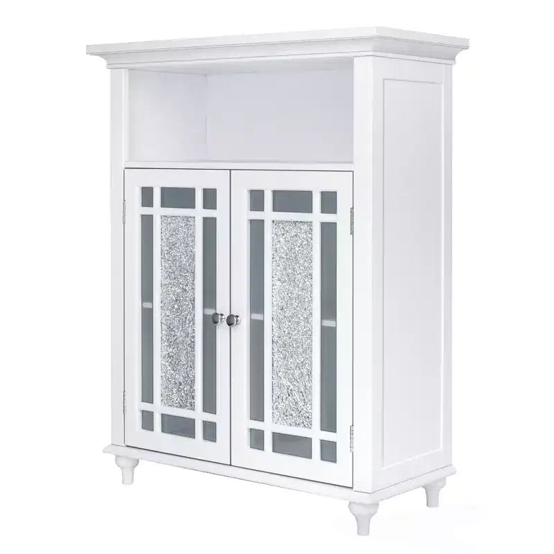 Mobiletto contenitore da pavimento a 2 ante, 26.5 x 34, Bianco